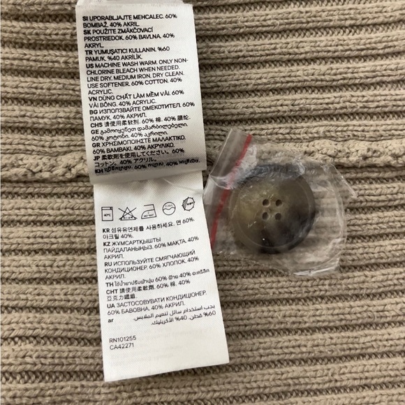 H&M thick ribbed sweater / cardigan - Picture 4 of 6